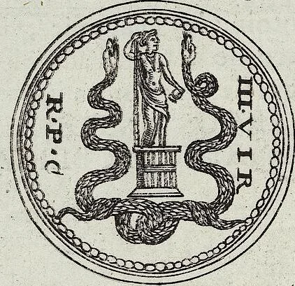An illustration from Discovrs De La Religion Des Anciens Romains, 1672, leaf 25