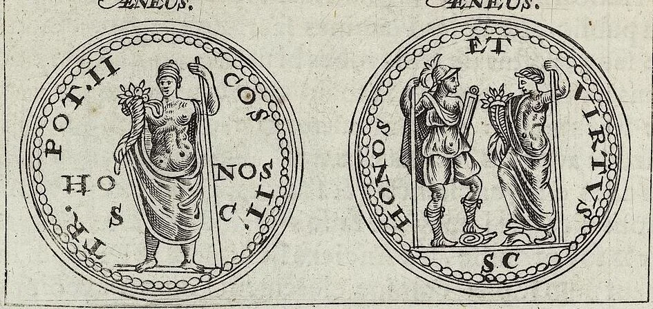 An illustration from Discovrs De La Religion Des Anciens Romains, 1672, leaf 35