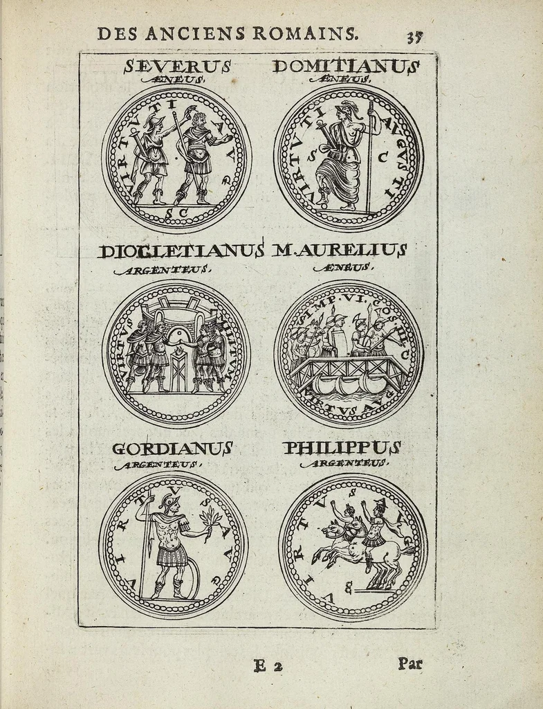 An illustration from Discovrs De La Religion Des Anciens Romains, 1672, leaf 36