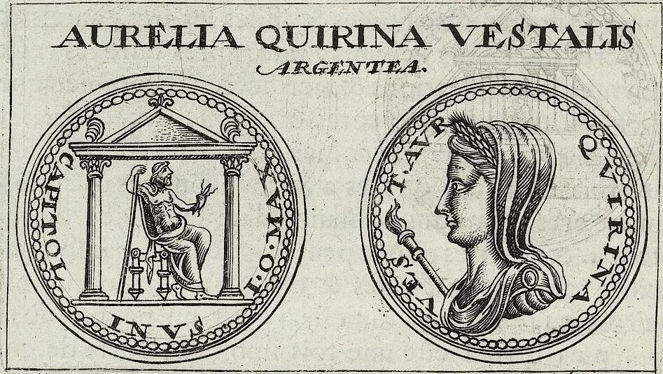 An illustration from Discovrs De La Religion Des Anciens Romains, 1672, leaf 39