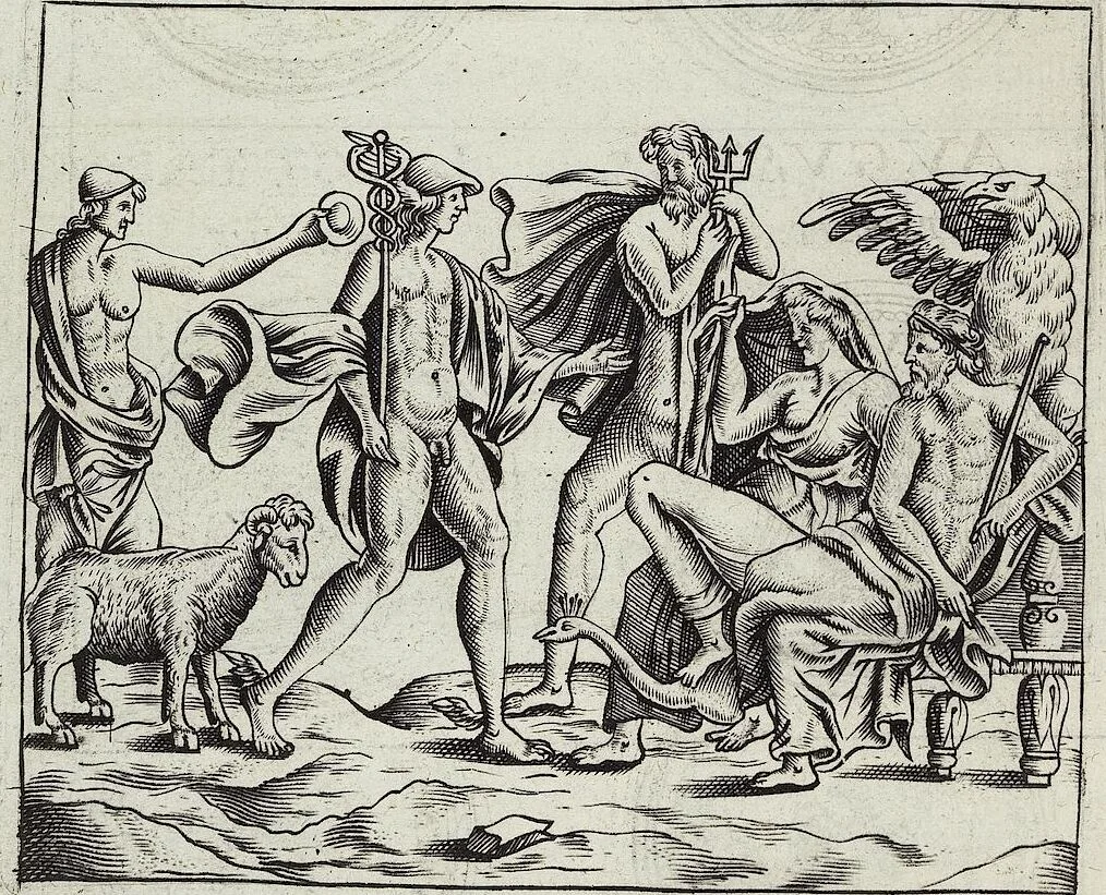 An illustration from Discovrs De La Religion Des Anciens Romains, 1672, leaf 45