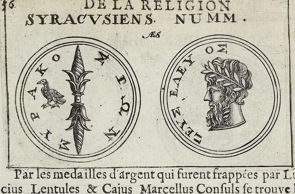 An illustration from Discovrs De La Religion Des Anciens Romains, 1672, leaf 57