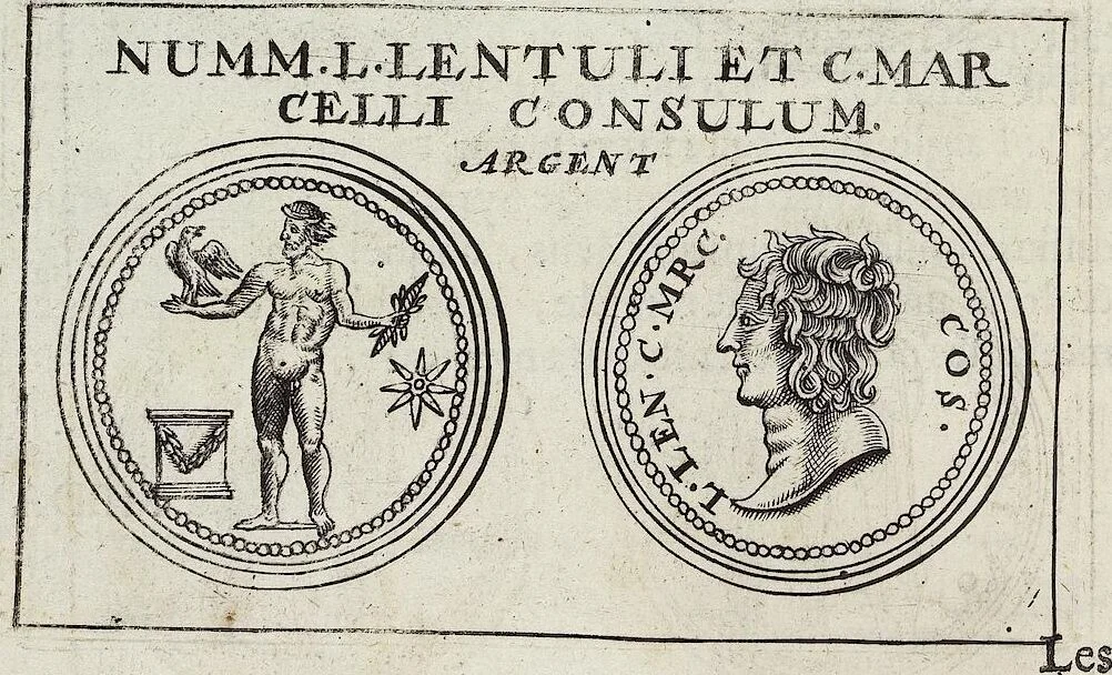 An illustration from Discovrs De La Religion Des Anciens Romains, 1672, leaf 57