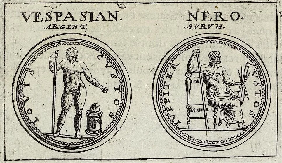 An illustration from Discovrs De La Religion Des Anciens Romains, 1672, leaf 61