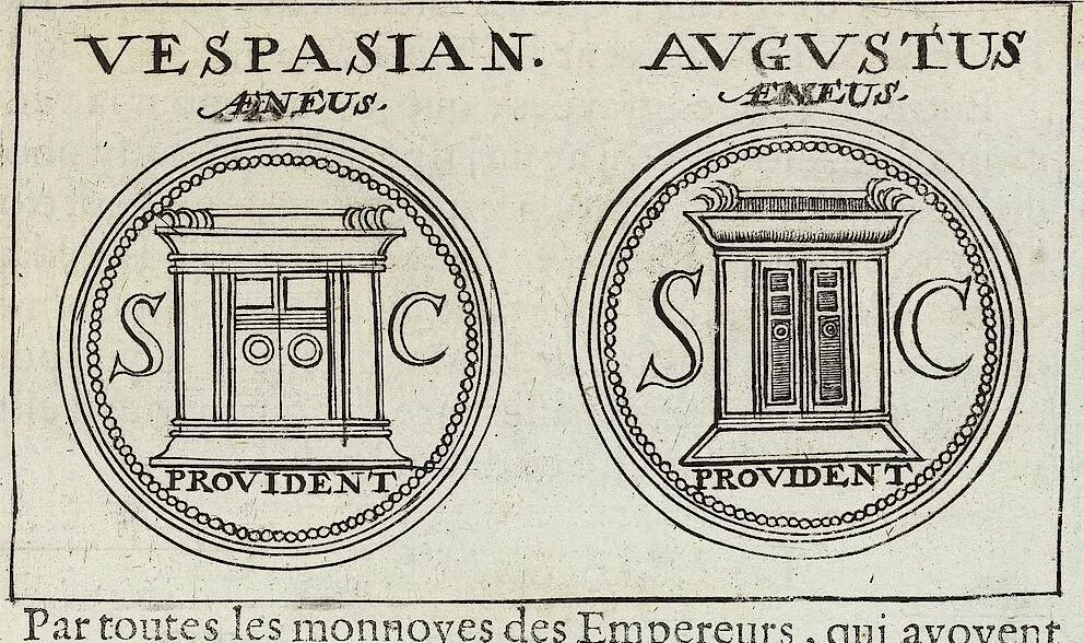 An illustration from Discovrs De La Religion Des Anciens Romains, 1672, leaf 66