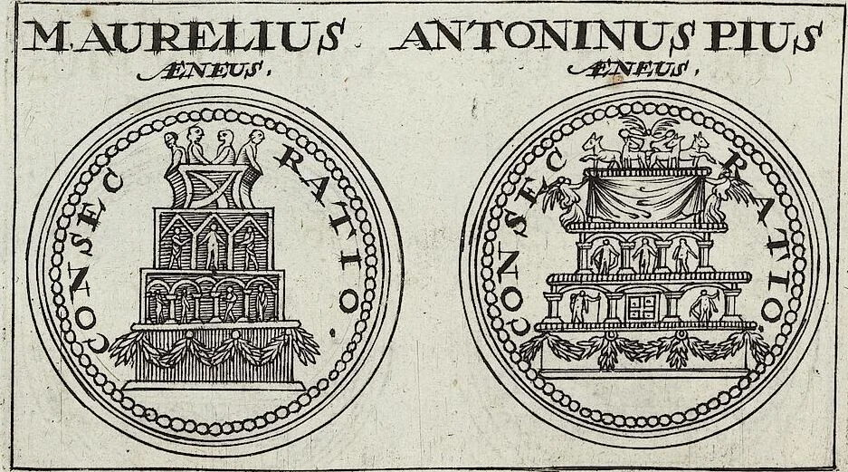 An illustration from Discovrs De La Religion Des Anciens Romains, 1672, leaf 73