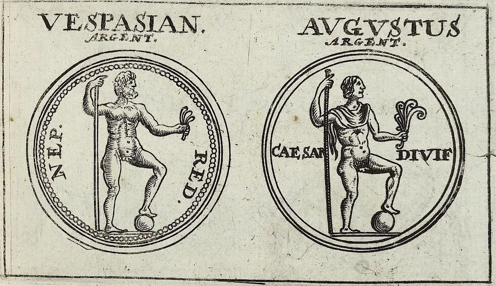 An illustration from Discovrs De La Religion Des Anciens Romains, 1672, leaf 98