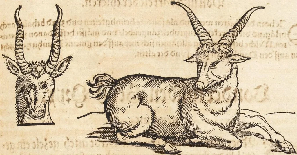 An illustration from Thierbuch Das ist ein kurtze beschreybung aller vierfüssigen Thieren/ so auff der erden vn[d] in wassern wonend/ sampt jrer waren conterfactur: alles zů nutz vn[d] gůtem allen liebhabern der künsten/ Artzeten/ Maleren/ Bildschnitzern/ Weydleüten vnd Köchen/ gestelt, 1583, leaf 151