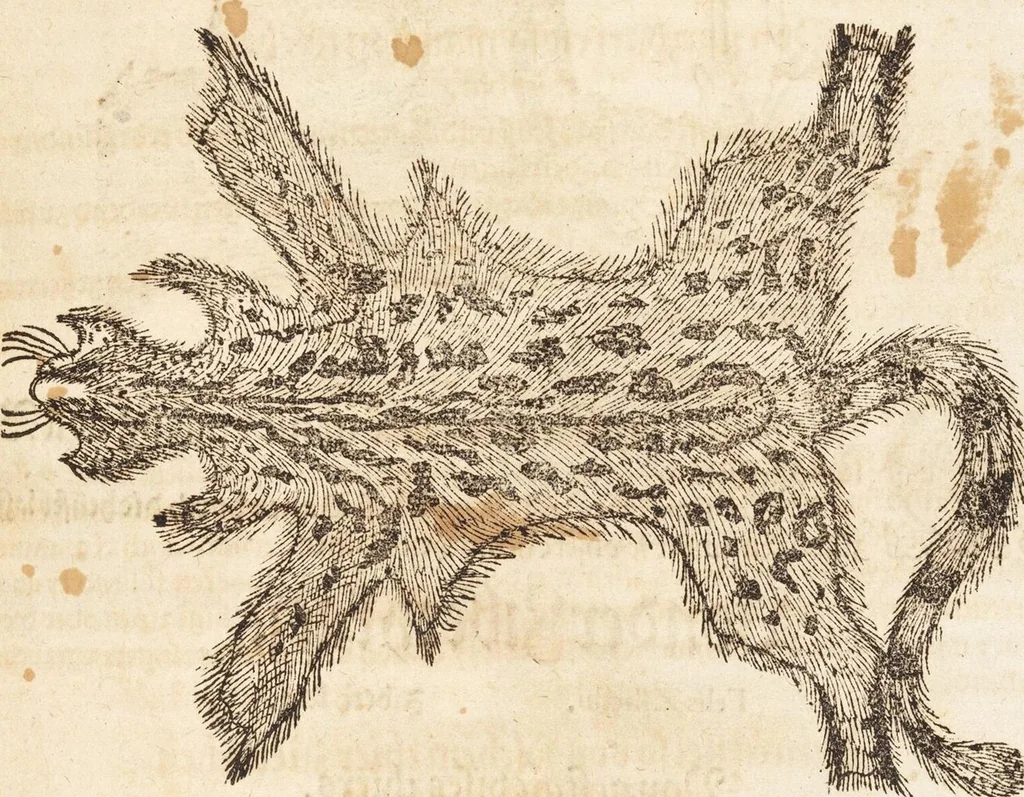 An illustration from Thierbuch Das ist ein kurtze beschreybung aller vierfüssigen Thieren/ so auff der erden vn[d] in wassern wonend/ sampt jrer waren conterfactur: alles zů nutz vn[d] gůtem allen liebhabern der künsten/ Artzeten/ Maleren/ Bildschnitzern/ Weydleüten vnd Köchen/ gestelt, 1583, leaf 215