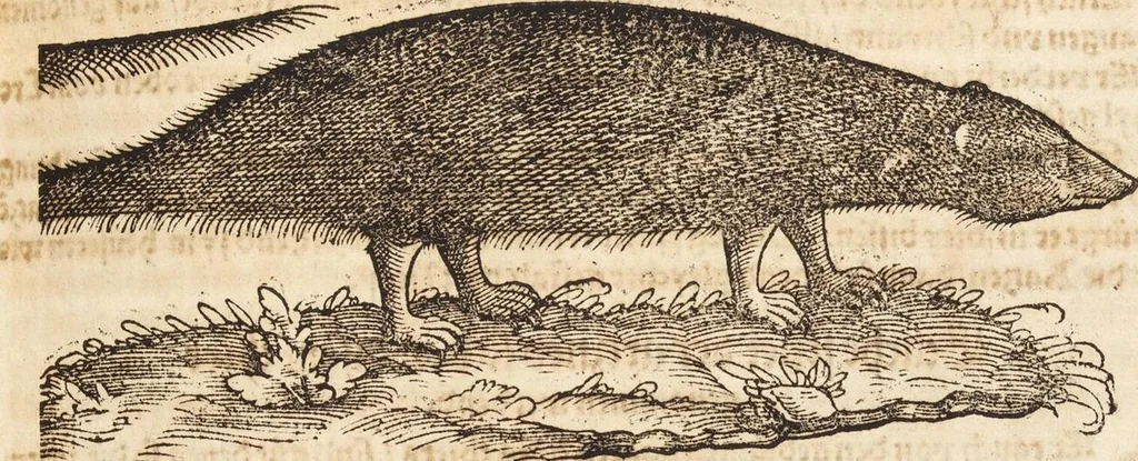 An illustration from Thierbuch Das ist ein kurtze beschreybung aller vierfüssigen Thieren/ so auff der erden vn[d] in wassern wonend/ sampt jrer waren conterfactur: alles zů nutz vn[d] gůtem allen liebhabern der künsten/ Artzeten/ Maleren/ Bildschnitzern/ Weydleüten vnd Köchen/ gestelt, 1583, leaf 245