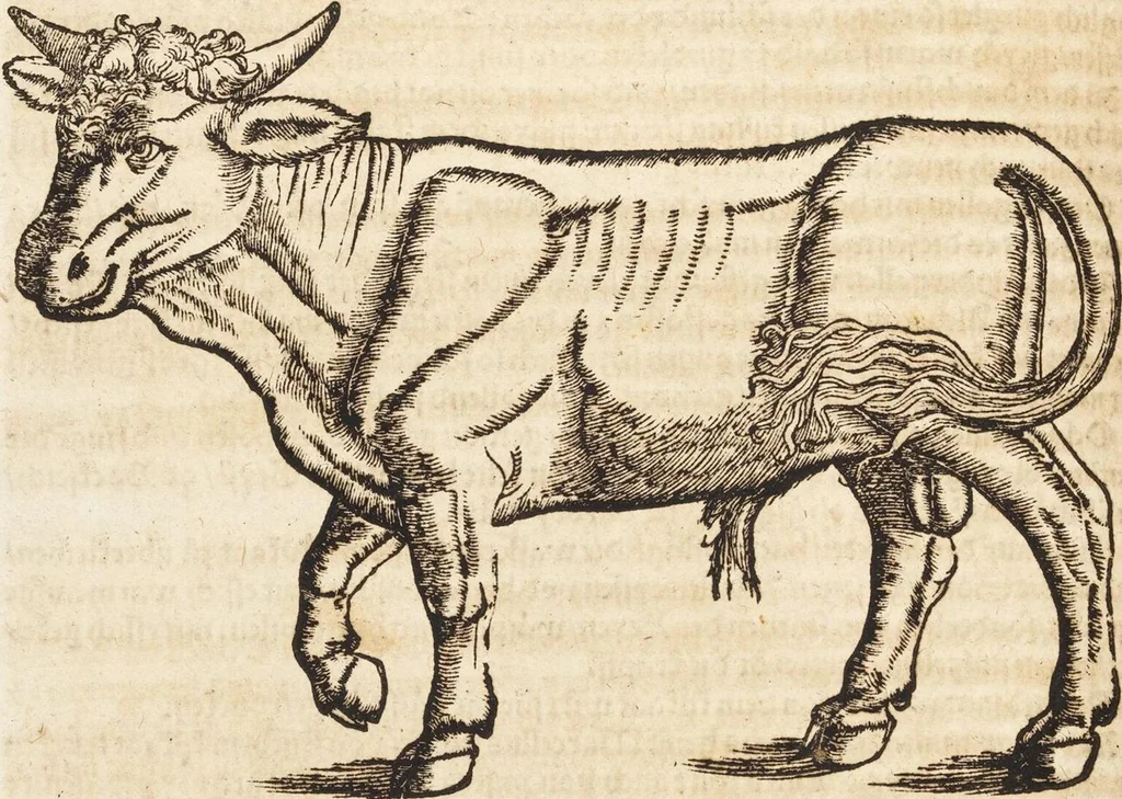 An illustration from Thierbuch Das ist ein kurtze beschreybung aller vierfüssigen Thieren/ so auff der erden vn[d] in wassern wonend/ sampt jrer waren conterfactur: alles zů nutz vn[d] gůtem allen liebhabern der künsten/ Artzeten/ Maleren/ Bildschnitzern/ Weydleüten vnd Köchen/ gestelt, 1583, leaf 262