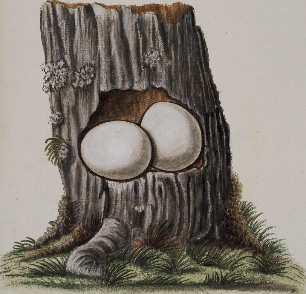 An illustration from Sammlung von Nestern und Eyern verschiedener Vögel: aus den Cabineten des... Herrn.. Schmidels und des Herrn Verfassers, 1772, leaf 196