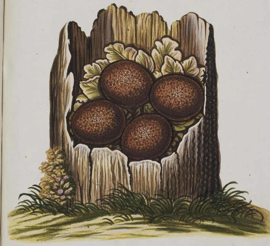 An illustration from Sammlung von Nestern und Eyern verschiedener Vögel: aus den Cabineten des... Herrn.. Schmidels und des Herrn Verfassers, 1772, leaf 234