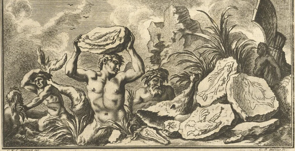 An illustration from Mvsevm Richterianvm: continens fossilia animalia vegetabilia mar., 1743, leaf 294