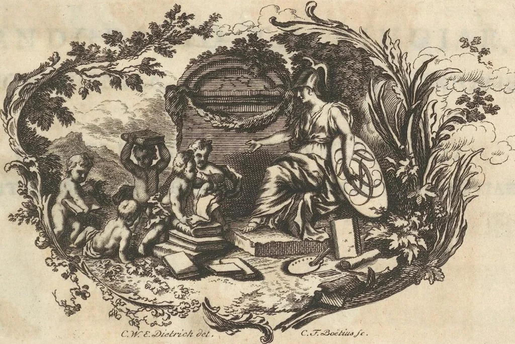 An illustration from Mvsevm Richterianvm: continens fossilia animalia vegetabilia mar., 1743, leaf 8