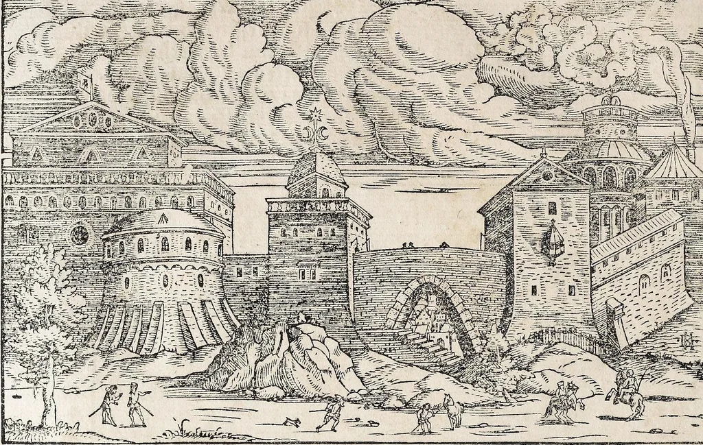An illustration from Heydenweldt Vnd [und] irer Götter anfängcklicher vrsprung [Ursprung]: durch was verwhänungen den selben etwas vermeynter macht zugemessen, vmb dero wille[n], sie von den alten verehert worden ..., 1554, leaf 316