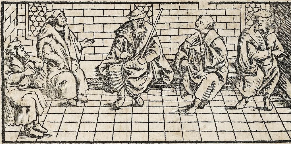 An illustration from Heydenweldt Vnd [und] irer Götter anfängcklicher vrsprung [Ursprung]: durch was verwhänungen den selben etwas vermeynter macht zugemessen, vmb dero wille[n], sie von den alten verehert worden ..., 1554, leaf 336