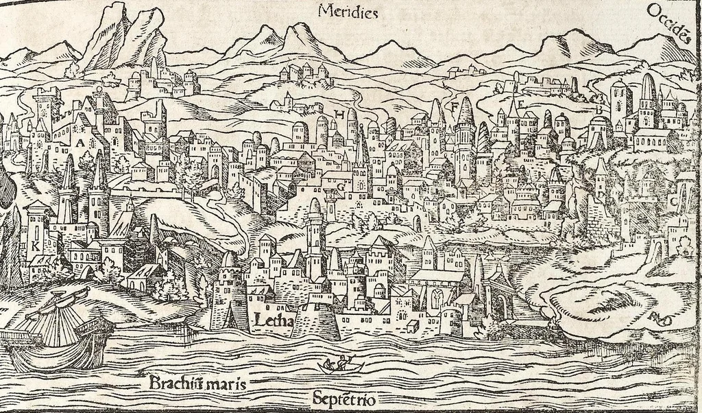 An illustration from Heydenweldt Vnd [und] irer Götter anfängcklicher vrsprung [Ursprung]: durch was verwhänungen den selben etwas vermeynter macht zugemessen, vmb dero wille[n], sie von den alten verehert worden ..., 1554, leaf 359