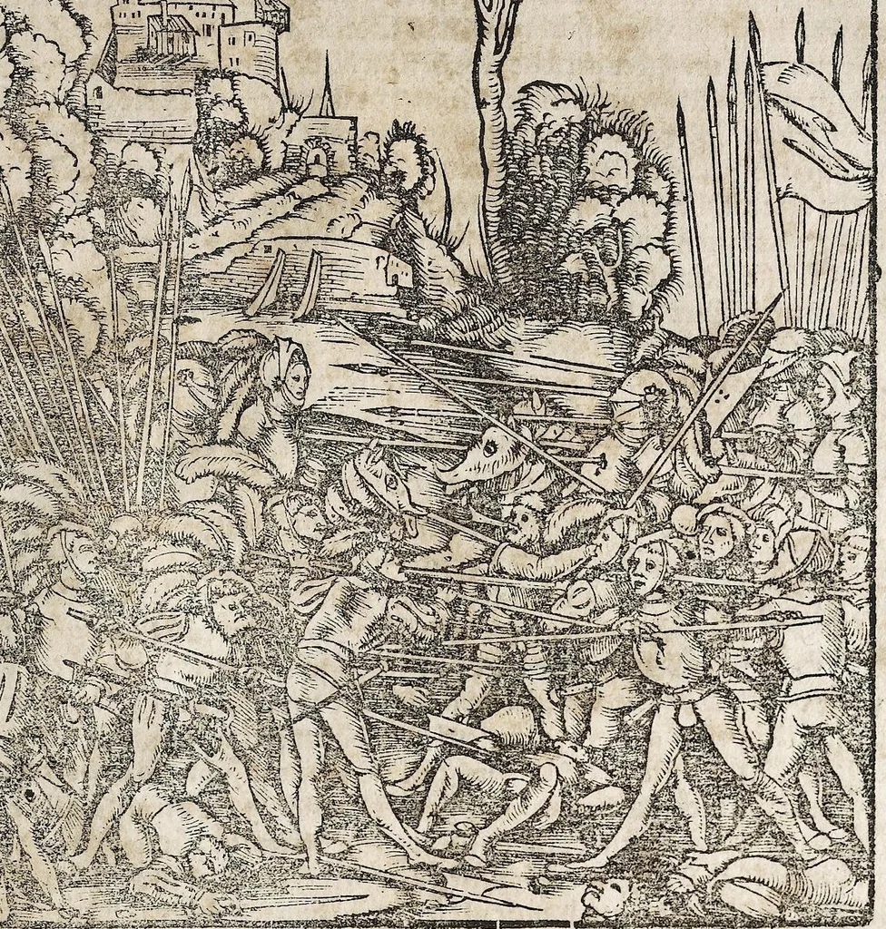 An illustration from Heydenweldt Vnd [und] irer Götter anfängcklicher vrsprung [Ursprung]: durch was verwhänungen den selben etwas vermeynter macht zugemessen, vmb dero wille[n], sie von den alten verehert worden ..., 1554, leaf 367