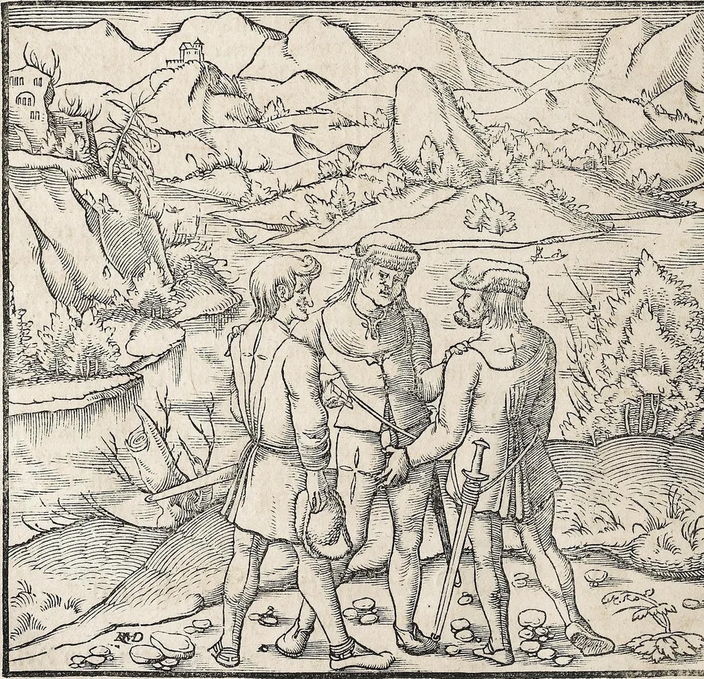 An illustration from Heydenweldt Vnd [und] irer Götter anfängcklicher vrsprung [Ursprung]: durch was verwhänungen den selben etwas vermeynter macht zugemessen, vmb dero wille[n], sie von den alten verehert worden ..., 1554, leaf 376