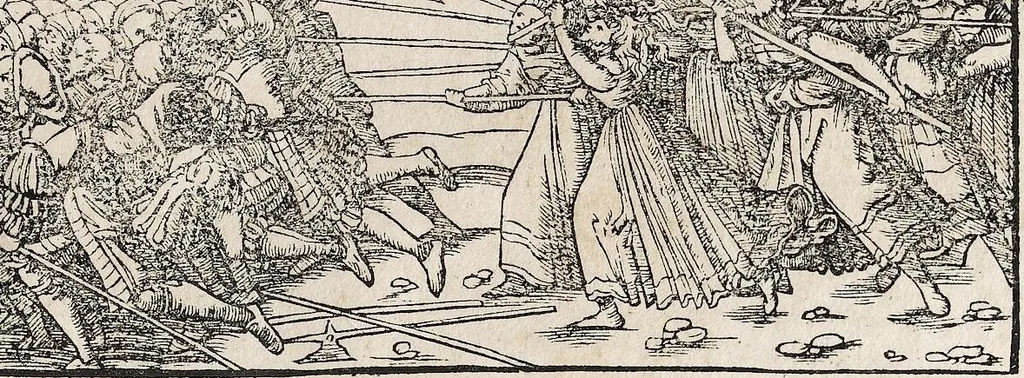 An illustration from Heydenweldt Vnd [und] irer Götter anfängcklicher vrsprung [Ursprung]: durch was verwhänungen den selben etwas vermeynter macht zugemessen, vmb dero wille[n], sie von den alten verehert worden ..., 1554, leaf 385