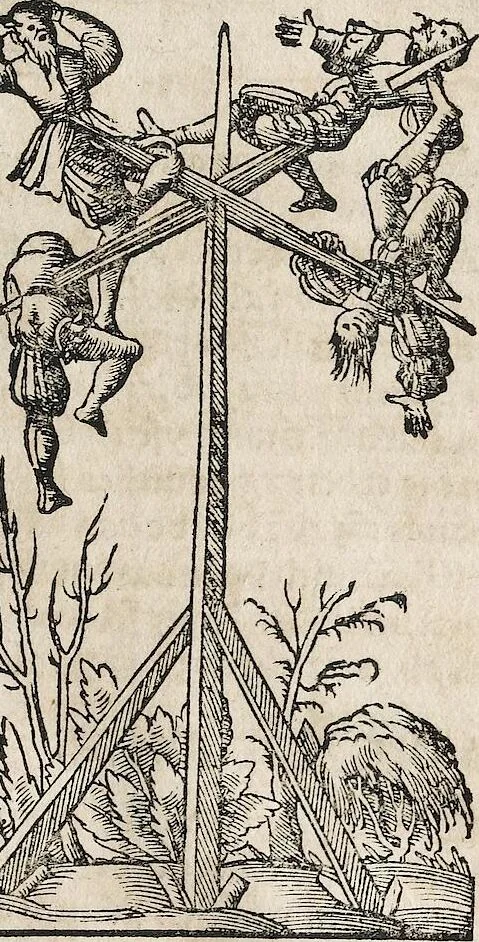 An illustration from Heydenweldt Vnd [und] irer Götter anfängcklicher vrsprung [Ursprung]: durch was verwhänungen den selben etwas vermeynter macht zugemessen, vmb dero wille[n], sie von den alten verehert worden ..., 1554, leaf 543