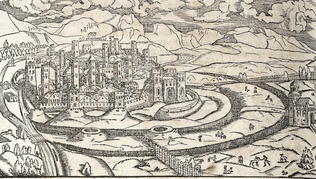 An illustration from Heydenweldt Vnd [und] irer Götter anfängcklicher vrsprung [Ursprung]: durch was verwhänungen den selben etwas vermeynter macht zugemessen, vmb dero wille[n], sie von den alten verehert worden ..., 1554, leaf 552
