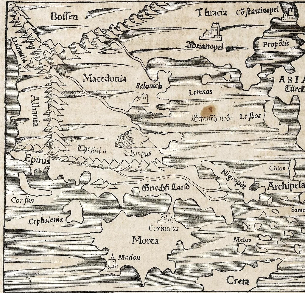 An illustration from Heydenweldt Vnd [und] irer Götter anfängcklicher vrsprung [Ursprung]: durch was verwhänungen den selben etwas vermeynter macht zugemessen, vmb dero wille[n], sie von den alten verehert worden ..., 1554, leaf 554