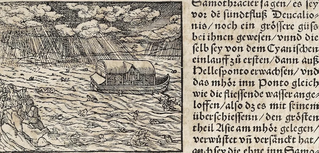 An illustration from Heydenweldt Vnd [und] irer Götter anfängcklicher vrsprung [Ursprung]: durch was verwhänungen den selben etwas vermeynter macht zugemessen, vmb dero wille[n], sie von den alten verehert worden ..., 1554, leaf 555