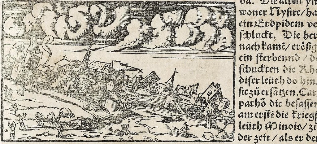 An illustration from Heydenweldt Vnd [und] irer Götter anfängcklicher vrsprung [Ursprung]: durch was verwhänungen den selben etwas vermeynter macht zugemessen, vmb dero wille[n], sie von den alten verehert worden ..., 1554, leaf 558