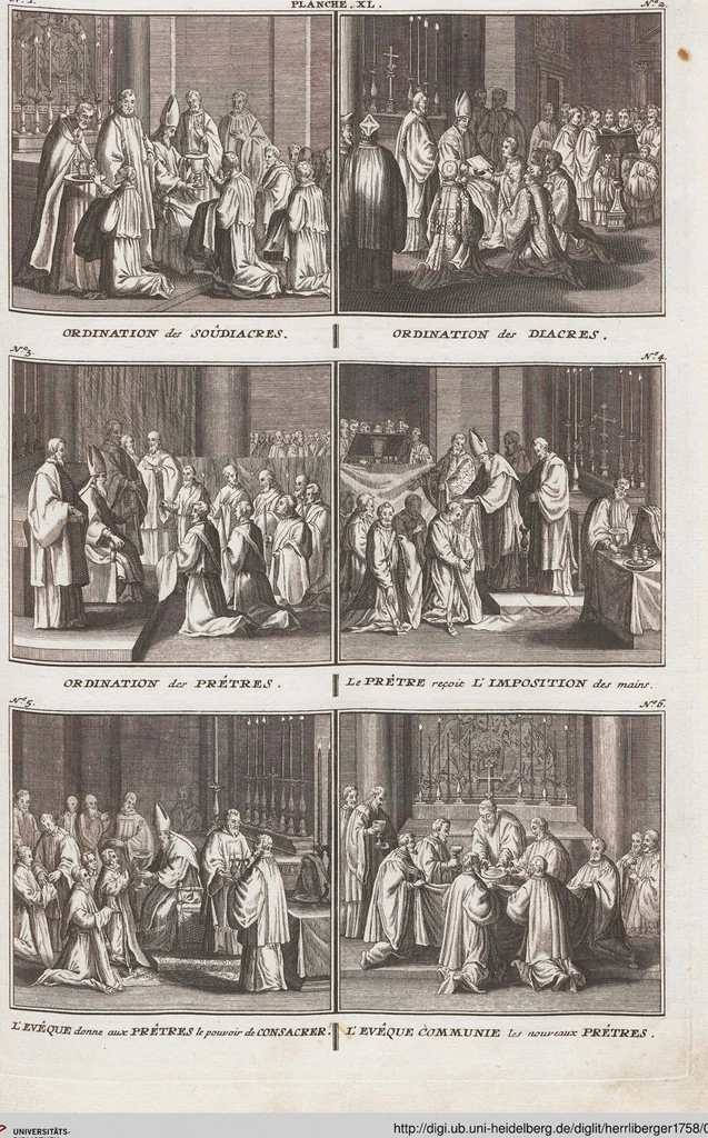 An illustration from Heilige Ceremonien, Gottes und Götzen-Dienste aller Völcker der Welt, Oder Eigentliche Vorstellung und summarischer Begriff, der vornehmsten Gottes-Dienstlichen Pflichten, Kirchen- und Tempel-Gebräuchen, der Christlich- und abgöttischen Völcker der gantzen Welt: Welche Nach des Berühmten Picarts Erfindung in Kupfer gestochen, und verlegt worden, 1748, leaf 124