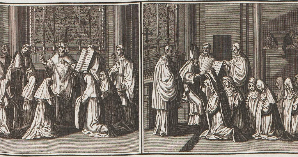 An illustration from Heilige Ceremonien, Gottes und Götzen-Dienste aller Völcker der Welt, Oder Eigentliche Vorstellung und summarischer Begriff, der vornehmsten Gottes-Dienstlichen Pflichten, Kirchen- und Tempel-Gebräuchen, der Christlich- und abgöttischen Völcker der gantzen Welt: Welche Nach des Berühmten Picarts Erfindung in Kupfer gestochen, und verlegt worden, 1748, leaf 127
