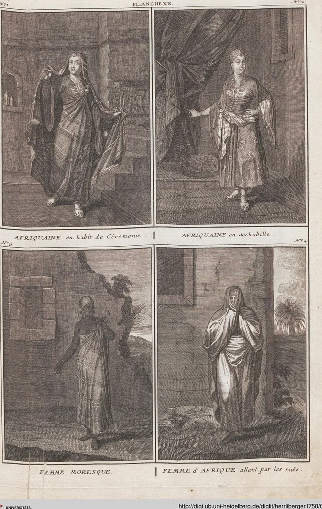 An illustration from Heilige Ceremonien, Gottes und Götzen-Dienste aller Völcker der Welt, Oder Eigentliche Vorstellung und summarischer Begriff, der vornehmsten Gottes-Dienstlichen Pflichten, Kirchen- und Tempel-Gebräuchen, der Christlich- und abgöttischen Völcker der gantzen Welt: Welche Nach des Berühmten Picarts Erfindung in Kupfer gestochen, und verlegt worden, 1748, leaf 154