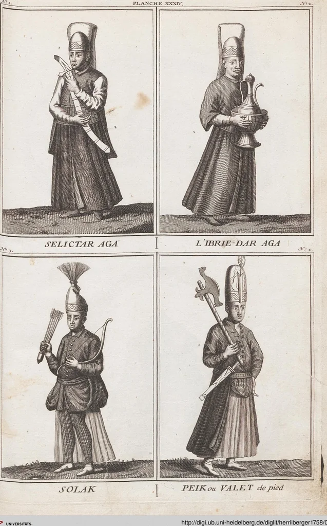 An illustration from Heilige Ceremonien, Gottes und Götzen-Dienste aller Völcker der Welt, Oder Eigentliche Vorstellung und summarischer Begriff, der vornehmsten Gottes-Dienstlichen Pflichten, Kirchen- und Tempel-Gebräuchen, der Christlich- und abgöttischen Völcker der gantzen Welt: Welche Nach des Berühmten Picarts Erfindung in Kupfer gestochen, und verlegt worden, 1748, leaf 169