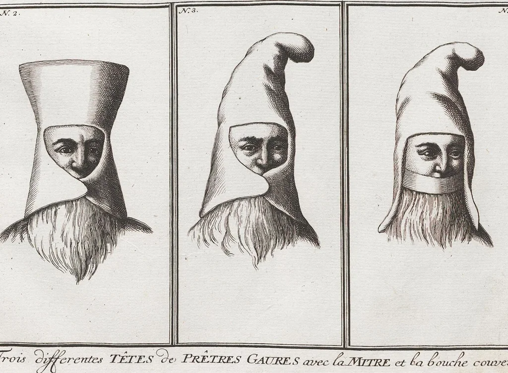 An illustration from Heilige Ceremonien, Gottes und Götzen-Dienste aller Völcker der Welt, Oder Eigentliche Vorstellung und summarischer Begriff, der vornehmsten Gottes-Dienstlichen Pflichten, Kirchen- und Tempel-Gebräuchen, der Christlich- und abgöttischen Völcker der gantzen Welt: Welche Nach des Berühmten Picarts Erfindung in Kupfer gestochen, und verlegt worden, 1748, leaf 231