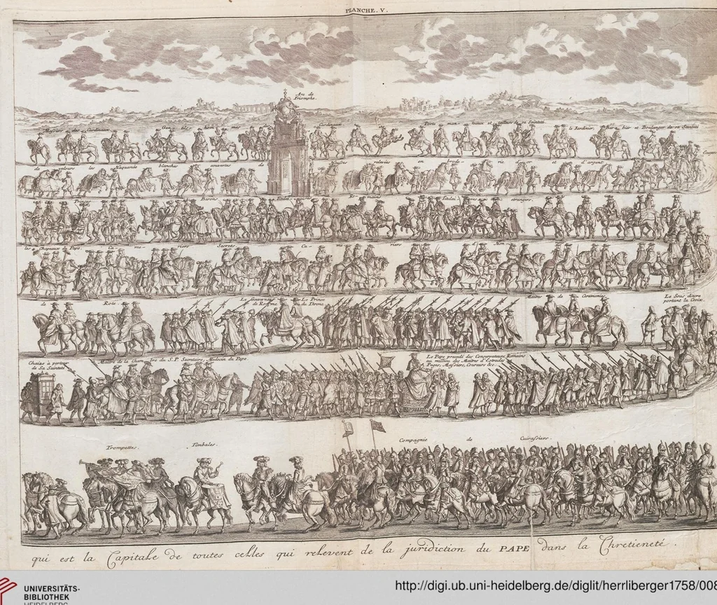 An illustration from Heilige Ceremonien, Gottes und Götzen-Dienste aller Völcker der Welt, Oder Eigentliche Vorstellung und summarischer Begriff, der vornehmsten Gottes-Dienstlichen Pflichten, Kirchen- und Tempel-Gebräuchen, der Christlich- und abgöttischen Völcker der gantzen Welt: Welche Nach des Berühmten Picarts Erfindung in Kupfer gestochen, und verlegt worden, 1748, leaf 89
