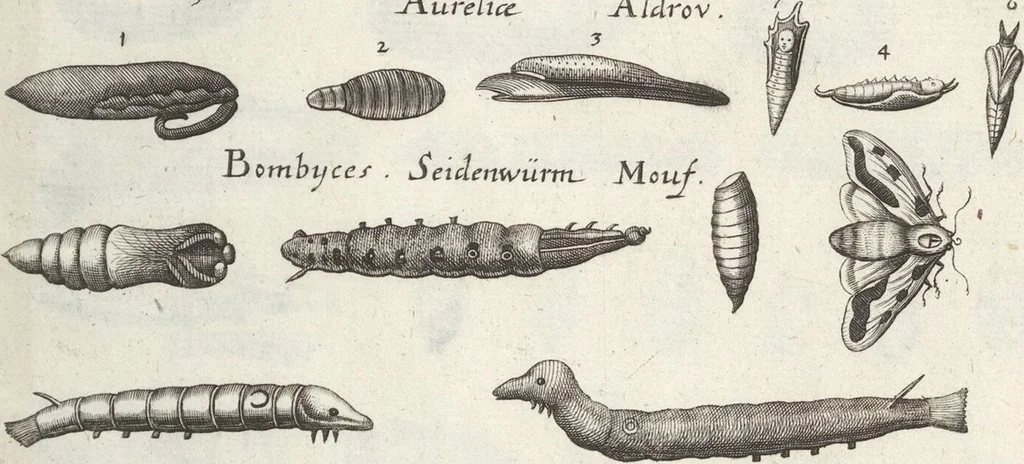 An illustration from Ioannis Ionstoni Theatrvm Vniversale Omnivm Animalivm Insectorvm: Tabvlis Viginti Octo Ab Illo Celeberrimo Mathia Meriano Aeri Incisis Ornatvm Ex Scriptoribvs Tam Antiqvis, Qvam Recentioribvs, Theophrasto, Dioscordie ... Et Aliis Maxima Cvra Collectvm, 1757, leaf 269