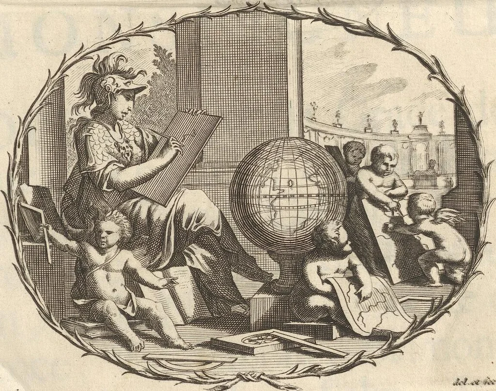 An illustration from Le Grand Cabinet Romain Ou Recueil D'Antiquitez Romaines: Qui consistent en Bas Reliefs, Statues des Dieux & des Hommes, Instruments Sacerdotaux, Lampes, Urnes, Seaux, Brasselets, Clefs, Anneaux, & Phioles lacrimales, Que L'On Trouve A Rome, 1706, leaf 5