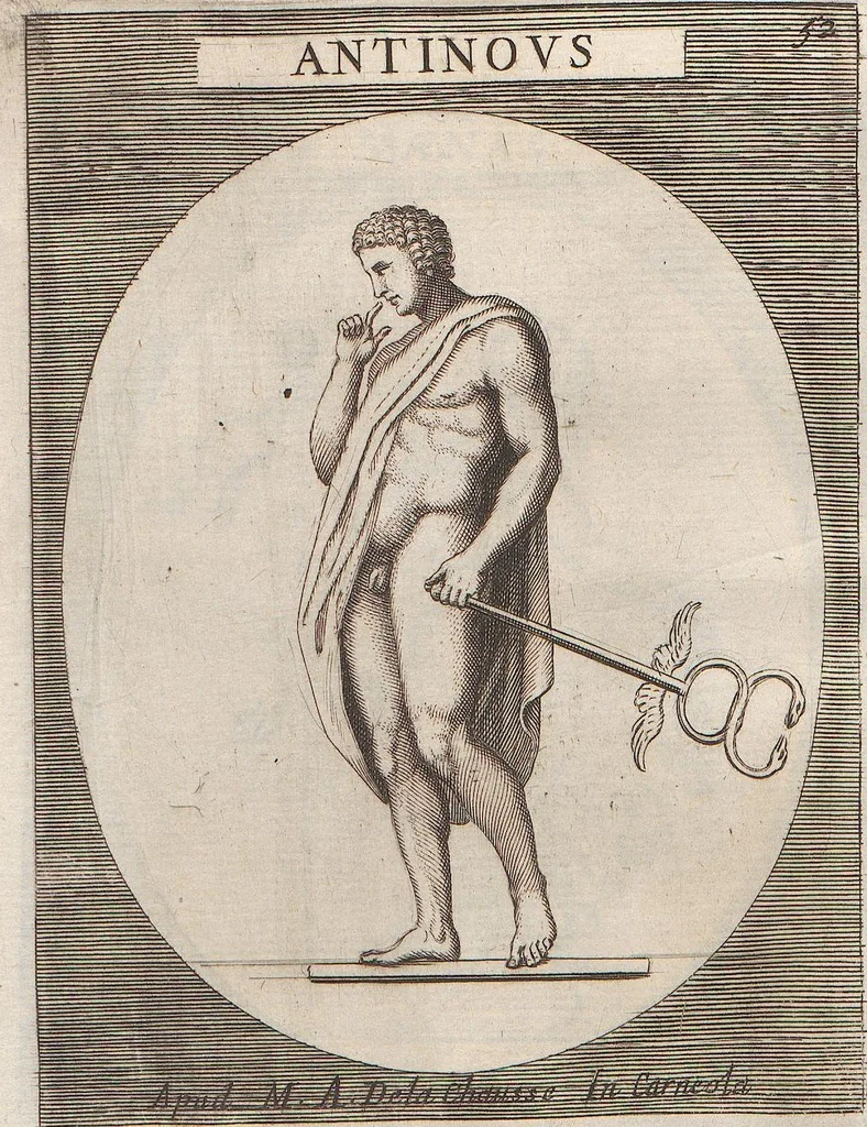 An illustration from Michaelis Angeli Causei De La Chausse Parisini Romanum Museum Sive Thesaurus Eruditae Antiquitatis: In Quo Gemmae, Idola, Insignia Sacerdotalia, Instrumenta sacrificijs, inservientia, Lucernae, Vasa, Bullae, Armillae, Fibulae, Claves, Annulli, Tesserae, Styli, Strigiles, Gutti, Phialae lacrymatoriae, vota, Signa Militaria, Marmora &c., 1707, leaf 108