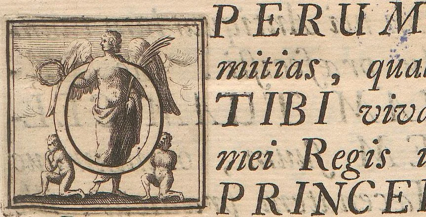 An illustration from Michaelis Angeli Causei De La Chausse Parisini Romanum Museum Sive Thesaurus Eruditae Antiquitatis: In Quo Gemmae, Idola, Insignia Sacerdotalia, Instrumenta sacrificijs, inservientia, Lucernae, Vasa, Bullae, Armillae, Fibulae, Claves, Annulli, Tesserae, Styli, Strigiles, Gutti, Phialae lacrymatoriae, vota, Signa Militaria, Marmora &c., 1707, leaf 11
