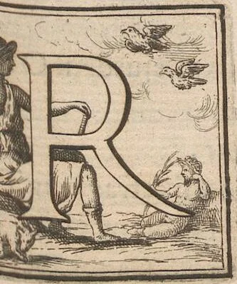 An illustration from Michaelis Angeli Causei De La Chausse Parisini Romanum Museum Sive Thesaurus Eruditae Antiquitatis: In Quo Gemmae, Idola, Insignia Sacerdotalia, Instrumenta sacrificijs, inservientia, Lucernae, Vasa, Bullae, Armillae, Fibulae, Claves, Annulli, Tesserae, Styli, Strigiles, Gutti, Phialae lacrymatoriae, vota, Signa Militaria, Marmora &c., 1707, leaf 118