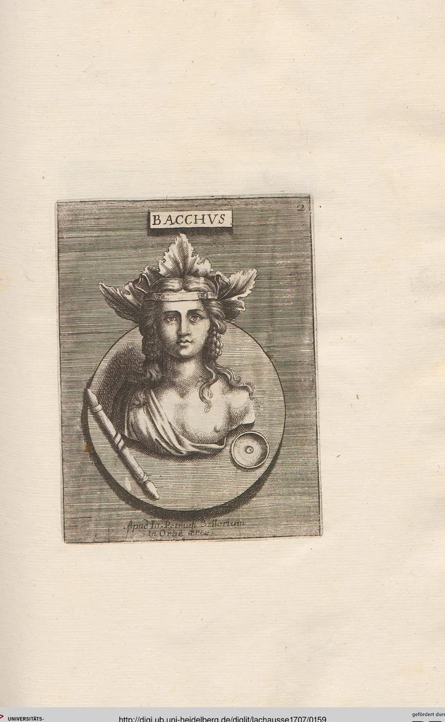 An illustration from Michaelis Angeli Causei De La Chausse Parisini Romanum Museum Sive Thesaurus Eruditae Antiquitatis: In Quo Gemmae, Idola, Insignia Sacerdotalia, Instrumenta sacrificijs, inservientia, Lucernae, Vasa, Bullae, Armillae, Fibulae, Claves, Annulli, Tesserae, Styli, Strigiles, Gutti, Phialae lacrymatoriae, vota, Signa Militaria, Marmora &c., 1707, leaf 159