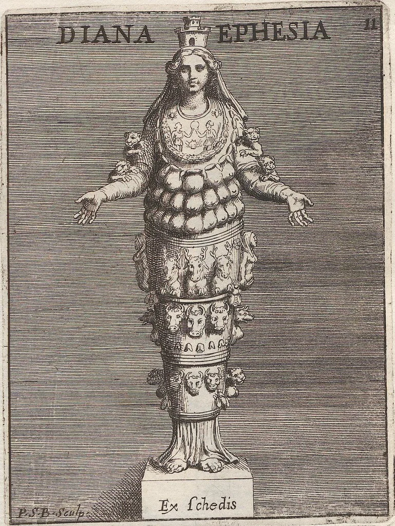 An illustration from Michaelis Angeli Causei De La Chausse Parisini Romanum Museum Sive Thesaurus Eruditae Antiquitatis: In Quo Gemmae, Idola, Insignia Sacerdotalia, Instrumenta sacrificijs, inservientia, Lucernae, Vasa, Bullae, Armillae, Fibulae, Claves, Annulli, Tesserae, Styli, Strigiles, Gutti, Phialae lacrymatoriae, vota, Signa Militaria, Marmora &c., 1707, leaf 168