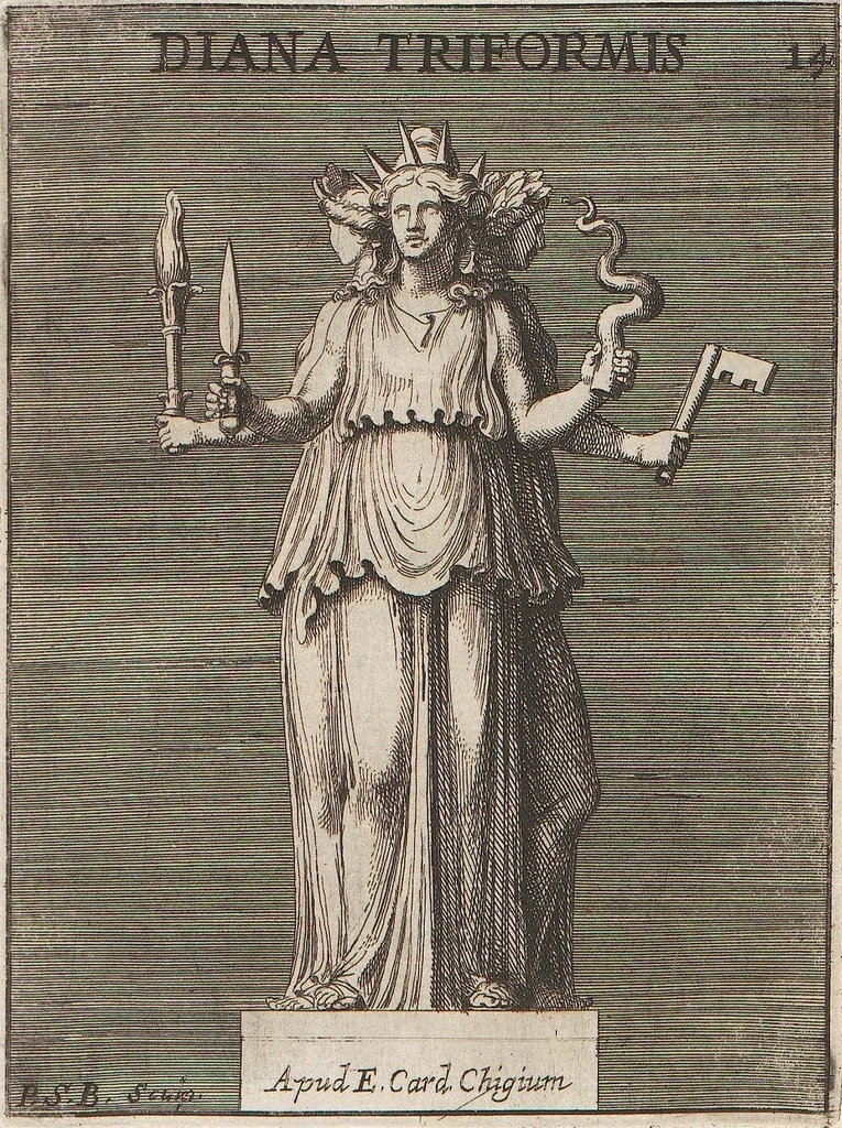 An illustration from Michaelis Angeli Causei De La Chausse Parisini Romanum Museum Sive Thesaurus Eruditae Antiquitatis: In Quo Gemmae, Idola, Insignia Sacerdotalia, Instrumenta sacrificijs, inservientia, Lucernae, Vasa, Bullae, Armillae, Fibulae, Claves, Annulli, Tesserae, Styli, Strigiles, Gutti, Phialae lacrymatoriae, vota, Signa Militaria, Marmora &c., 1707, leaf 171