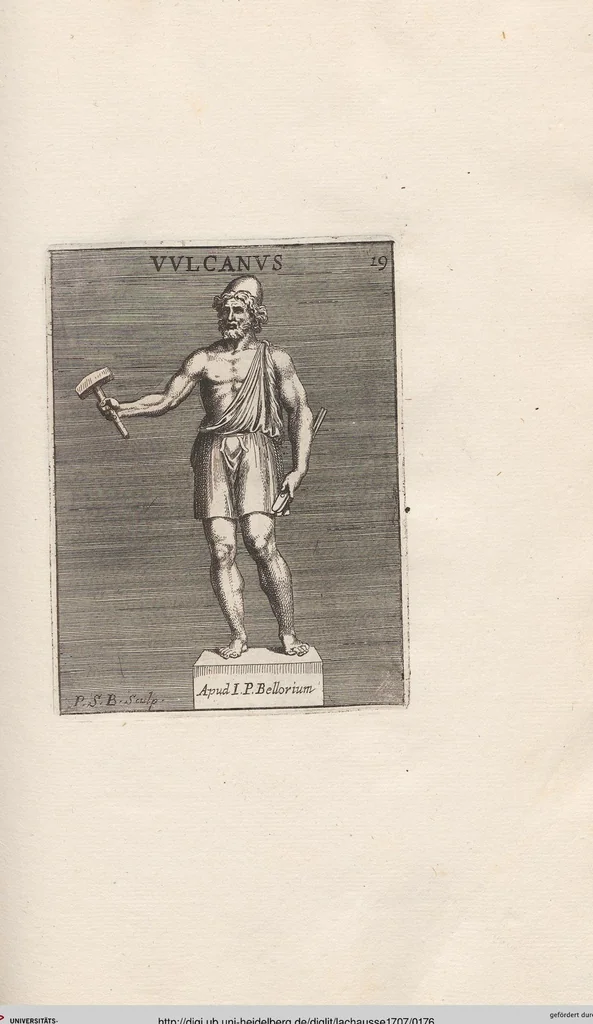 An illustration from Michaelis Angeli Causei De La Chausse Parisini Romanum Museum Sive Thesaurus Eruditae Antiquitatis: In Quo Gemmae, Idola, Insignia Sacerdotalia, Instrumenta sacrificijs, inservientia, Lucernae, Vasa, Bullae, Armillae, Fibulae, Claves, Annulli, Tesserae, Styli, Strigiles, Gutti, Phialae lacrymatoriae, vota, Signa Militaria, Marmora &c., 1707, leaf 176