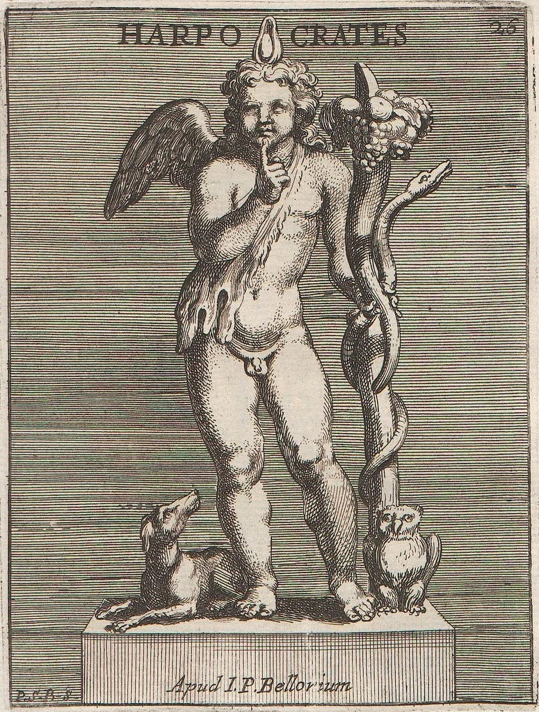 An illustration from Michaelis Angeli Causei De La Chausse Parisini Romanum Museum Sive Thesaurus Eruditae Antiquitatis: In Quo Gemmae, Idola, Insignia Sacerdotalia, Instrumenta sacrificijs, inservientia, Lucernae, Vasa, Bullae, Armillae, Fibulae, Claves, Annulli, Tesserae, Styli, Strigiles, Gutti, Phialae lacrymatoriae, vota, Signa Militaria, Marmora &c., 1707, leaf 183