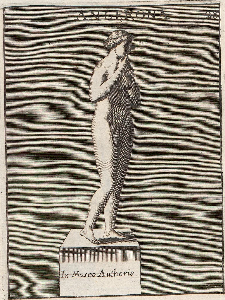 An illustration from Michaelis Angeli Causei De La Chausse Parisini Romanum Museum Sive Thesaurus Eruditae Antiquitatis: In Quo Gemmae, Idola, Insignia Sacerdotalia, Instrumenta sacrificijs, inservientia, Lucernae, Vasa, Bullae, Armillae, Fibulae, Claves, Annulli, Tesserae, Styli, Strigiles, Gutti, Phialae lacrymatoriae, vota, Signa Militaria, Marmora &c., 1707, leaf 185