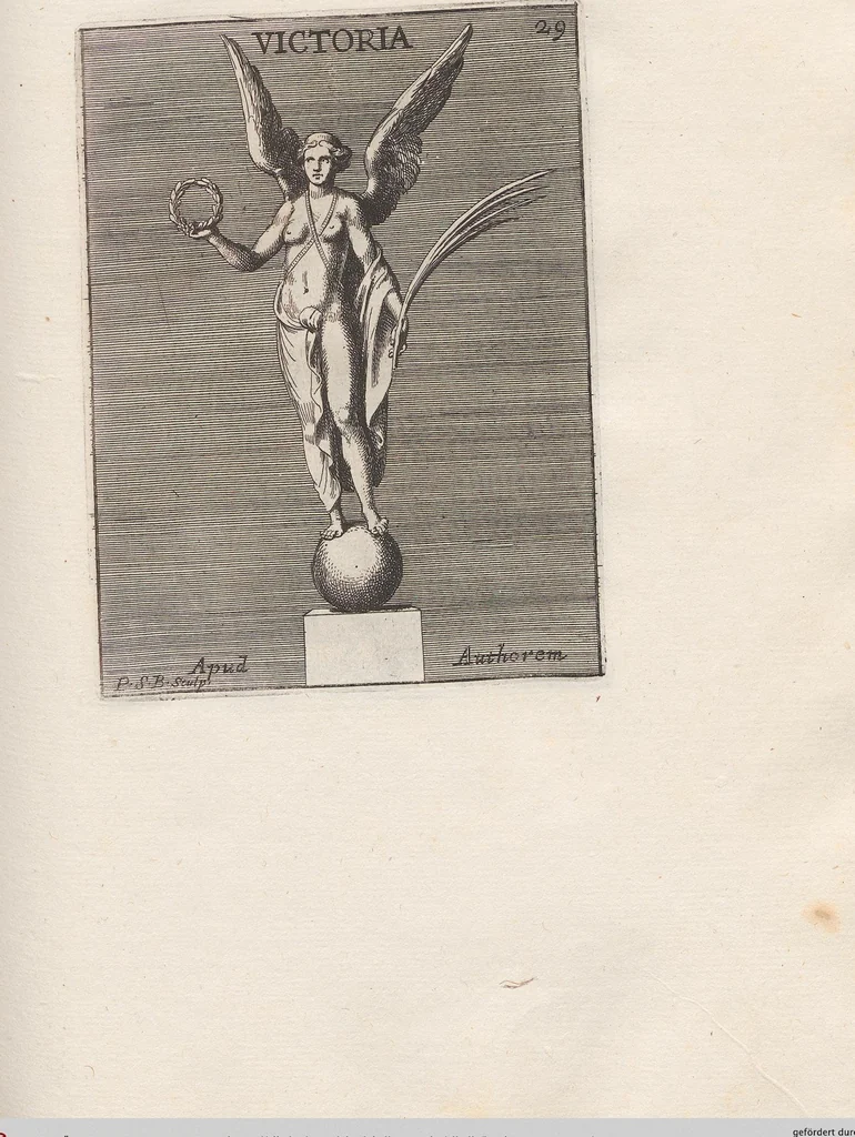 An illustration from Michaelis Angeli Causei De La Chausse Parisini Romanum Museum Sive Thesaurus Eruditae Antiquitatis: In Quo Gemmae, Idola, Insignia Sacerdotalia, Instrumenta sacrificijs, inservientia, Lucernae, Vasa, Bullae, Armillae, Fibulae, Claves, Annulli, Tesserae, Styli, Strigiles, Gutti, Phialae lacrymatoriae, vota, Signa Militaria, Marmora &c., 1707, leaf 186