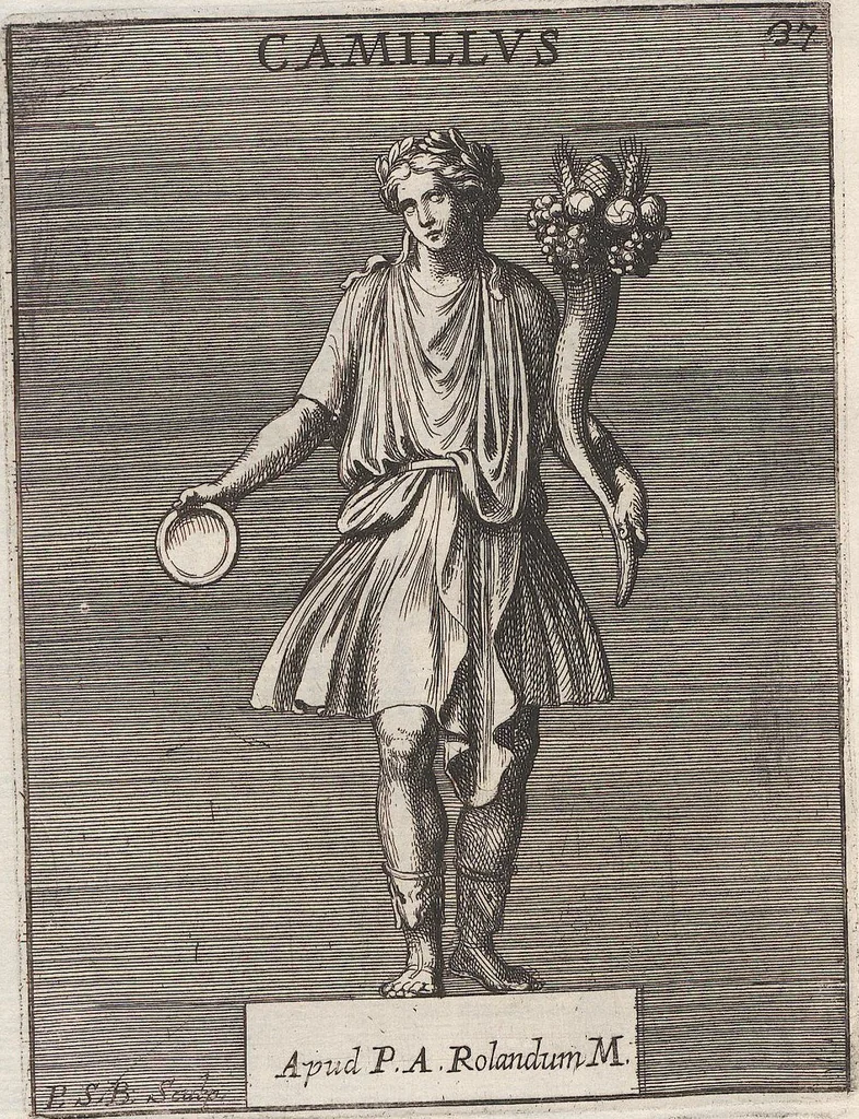 An illustration from Michaelis Angeli Causei De La Chausse Parisini Romanum Museum Sive Thesaurus Eruditae Antiquitatis: In Quo Gemmae, Idola, Insignia Sacerdotalia, Instrumenta sacrificijs, inservientia, Lucernae, Vasa, Bullae, Armillae, Fibulae, Claves, Annulli, Tesserae, Styli, Strigiles, Gutti, Phialae lacrymatoriae, vota, Signa Militaria, Marmora &c., 1707, leaf 194