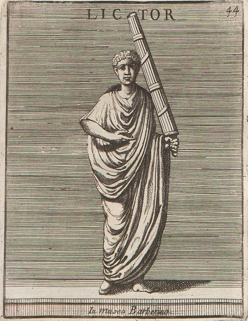 An illustration from Michaelis Angeli Causei De La Chausse Parisini Romanum Museum Sive Thesaurus Eruditae Antiquitatis: In Quo Gemmae, Idola, Insignia Sacerdotalia, Instrumenta sacrificijs, inservientia, Lucernae, Vasa, Bullae, Armillae, Fibulae, Claves, Annulli, Tesserae, Styli, Strigiles, Gutti, Phialae lacrymatoriae, vota, Signa Militaria, Marmora &c., 1707, leaf 201